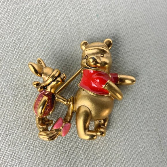 Disney Jewelry - Vintage  Disney Winnie The Pooh  And Piglet Brooch Pin